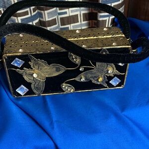 Elegant Black and Gold Women's Bag